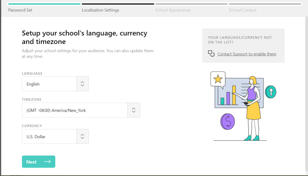 Learnworlds Free Trial - Language