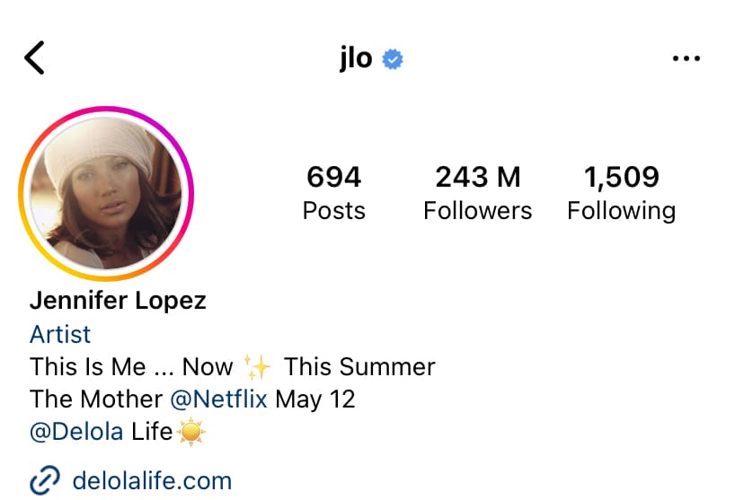 Jennifer Lofez Instagram - Most Followed Women On Instagram