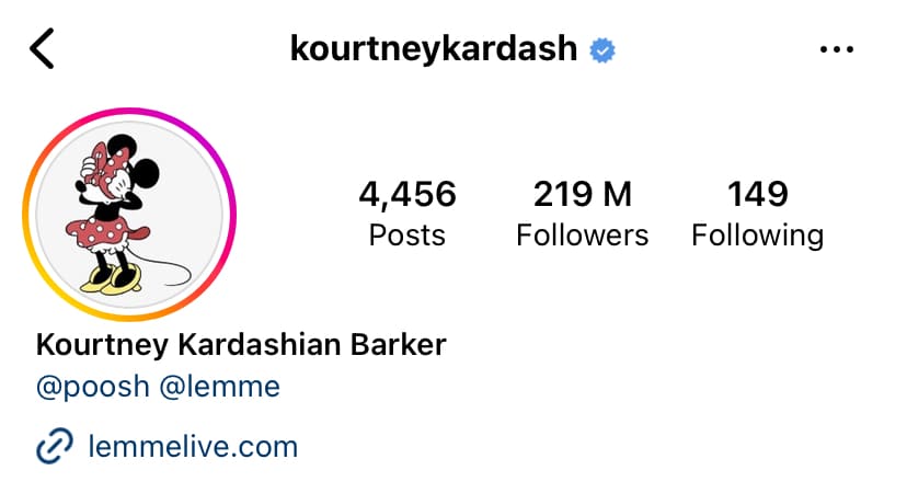Kourtney Kardash Instagram - Most Followed Women On Instagram