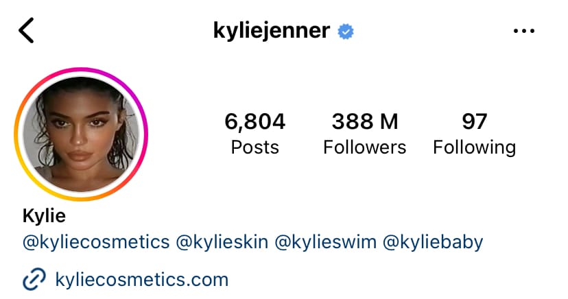 Kylie Jenner instagram