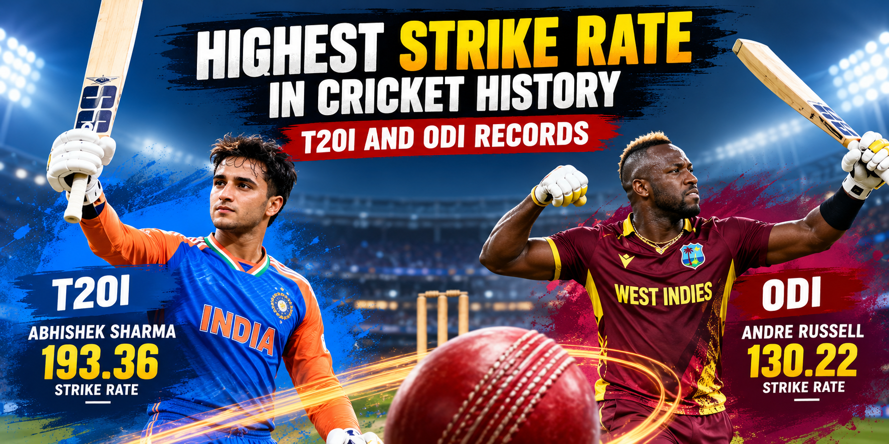 Highest strike rate in cricket history